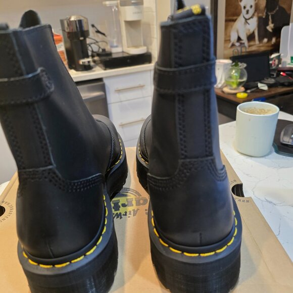 Dr Martens Jetta Sendal Leather Boots Black Men Size 10 US NEW RARE - Picture 7 of 16